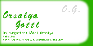 orsolya gottl business card