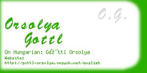 orsolya gottl business card
